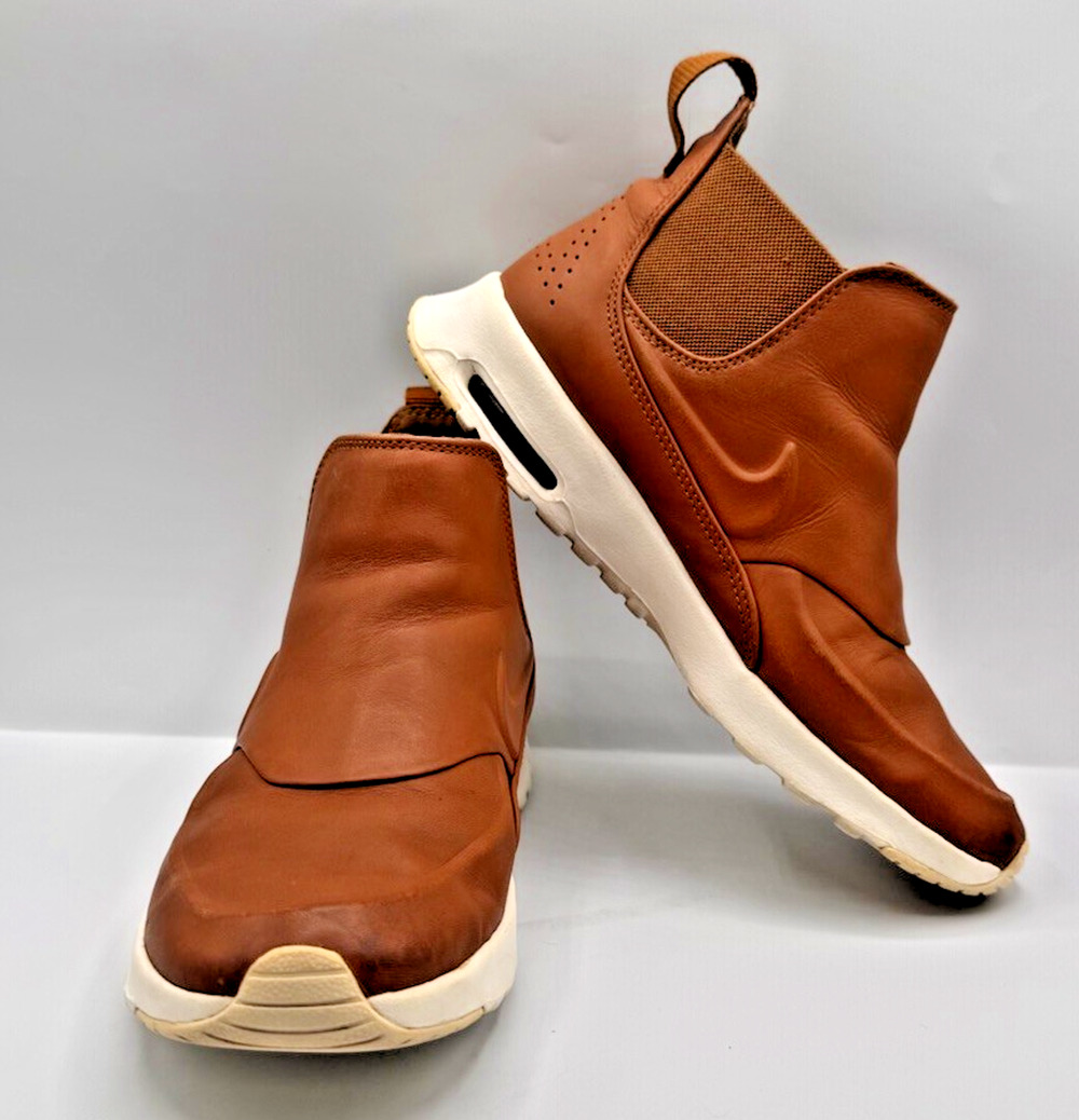 Nike Air Max Thea Mid Sneaker Boots 859550-200 Ale Brown Leather Women Size 7.5